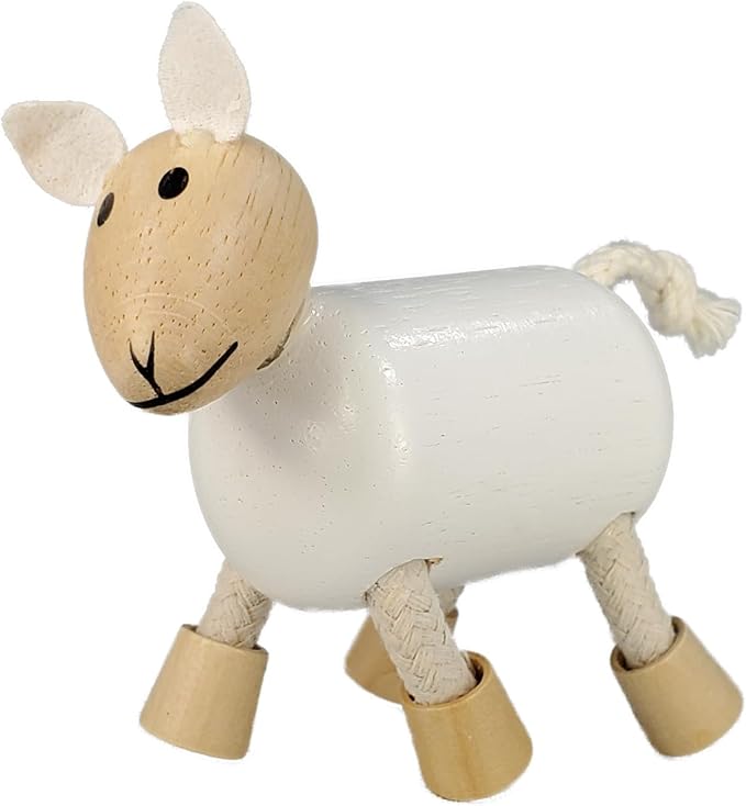 TEKOR Bendable Wooden Animal Toys (Set of 12) | Ages 3 & up | Fun & Posable Animals for Toddlers | Preschool Montessori Toys | Smooth Natural Wood | Endless Play for Girls & Boys