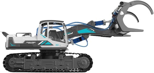 STEM Building Block Assembly Toy - Hydraulic Power Wood Loader Science Experiment Set for Boys Age 8-12 - Small Educational Toys with Powerful Learning Experience