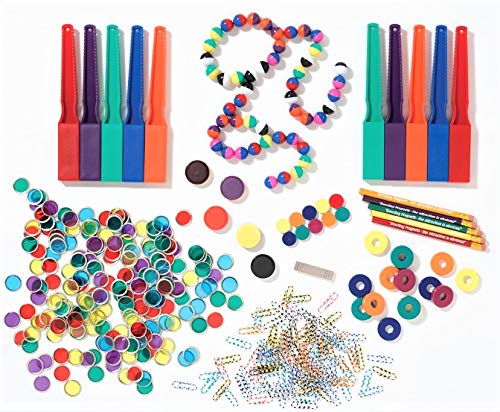Dowling Magnets Classroom Attractions Comprehensive Magnet Lab: Level 1, Grades PreK-2 (Ages 4-7). Classroom Magnets/Science Kit/STEM Kit/Kids Magnets for Classroom/Science Experiments. Item 731301.