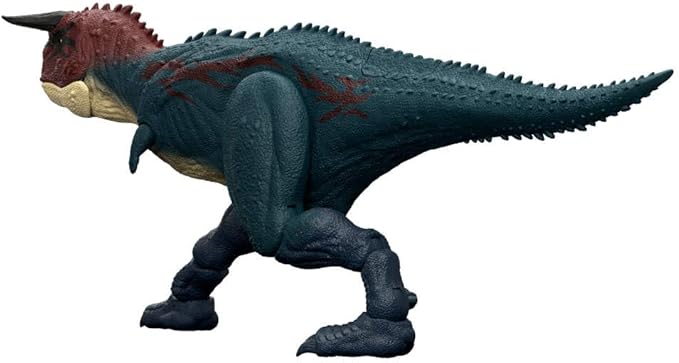 Mattel Jurassic World Dinosaur Action Figure, Running & Biting Carnotaurus with Roar Sounds, Charge N Chomp, Digital Play