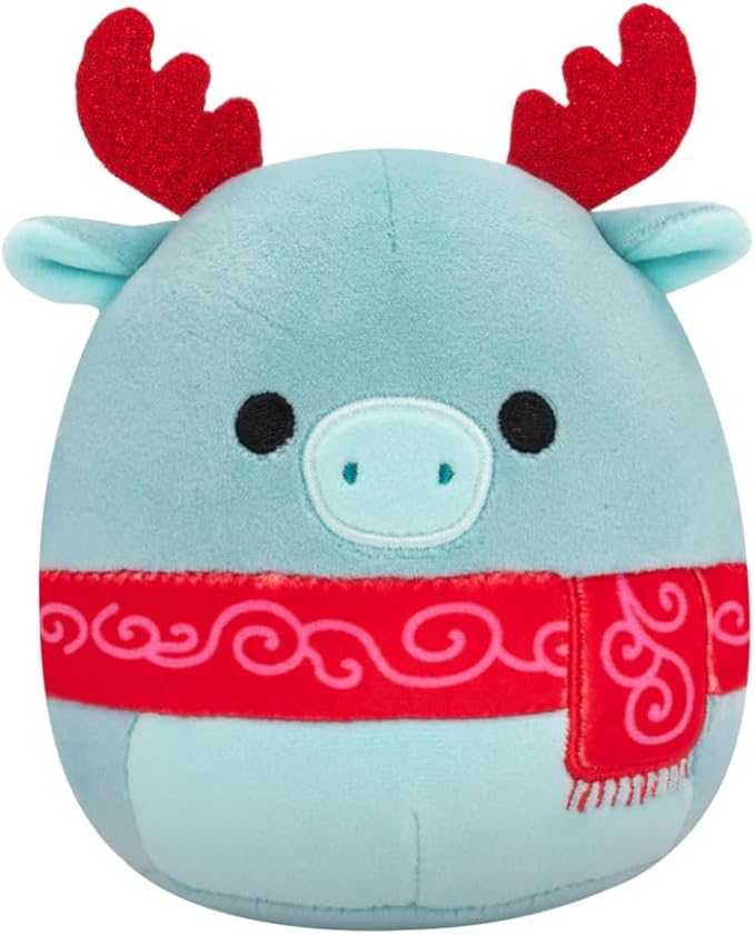 Squishmallows Officially Licensed Kellytoy B Christmas 2024 Squad Plush -Squishy Stuffed Animal Toy - Gift for Kids, Girls & Boys 8 Inch (Wyndmoor Moose)