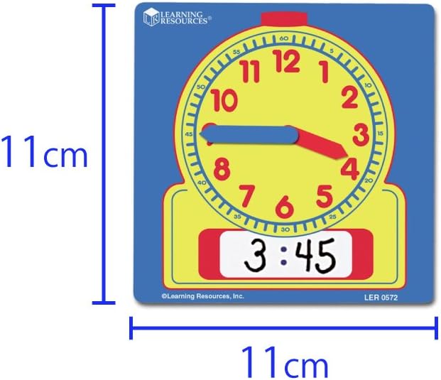 Learning Resources Write and Wipe Student Clocks, Help Kids Practice Time, Clocks for Kids, Write and Wipe Clocks, Homeschool, Classroom, Set of 10