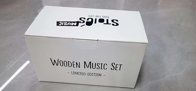 Stoie's Wooden Musical Instruments for Toddlers 1-3 - Montessori Music Toys for 1 Year Old, with Xylophone, Tambourine and More - Aids Educational Development and Creativity -Baby Musical Instruments