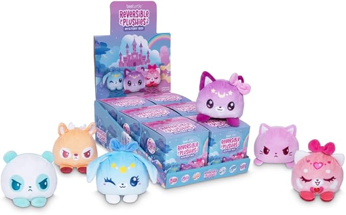 TeeTurtle Starlight Kingdom Magical Girl Series Reversible Plushie Mystery Box - 3-Inch Blind Box Plush with Embroidered Details - Cute Collectible Surprise Toy for Kids, Teens, and Adults