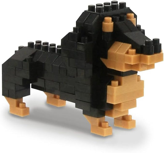 BOROLA Pet Dog Building Blocks Set Educational Toy Realistic Fun Animal Assembly Kit Toys Games(Mini Dachshund Blocks)