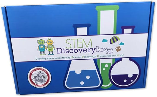STEM Discovery Box 3 Month Subscription with 9 STEM Projects - Educational Science Technology Engineering Learning Lab - Kids Experiment Activity Build Sets - Girls & Boys Children Ages 7 - Teen