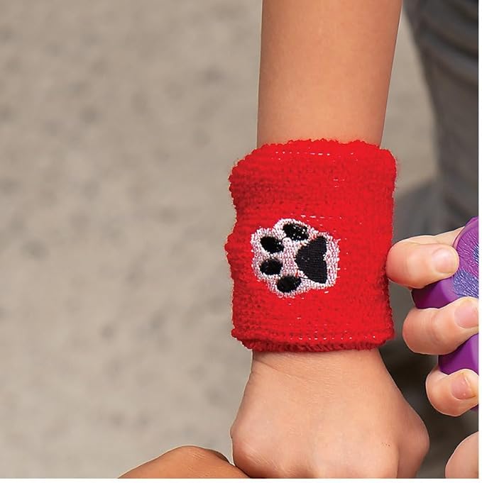 Fun Express Paw Print Wrist Bands - 12 Pieces - Educational and Learning Activities for Kids
