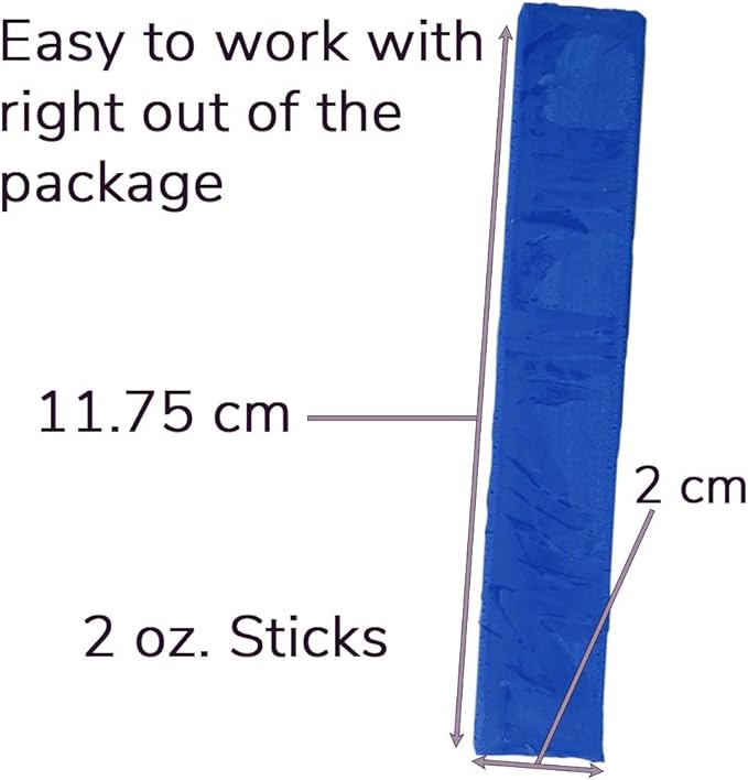 Craft County Modeling Clay – 1 lb (Eight Assorted Color Bars) – Use for Claymation, Models, and Stop Motion (Pastels)