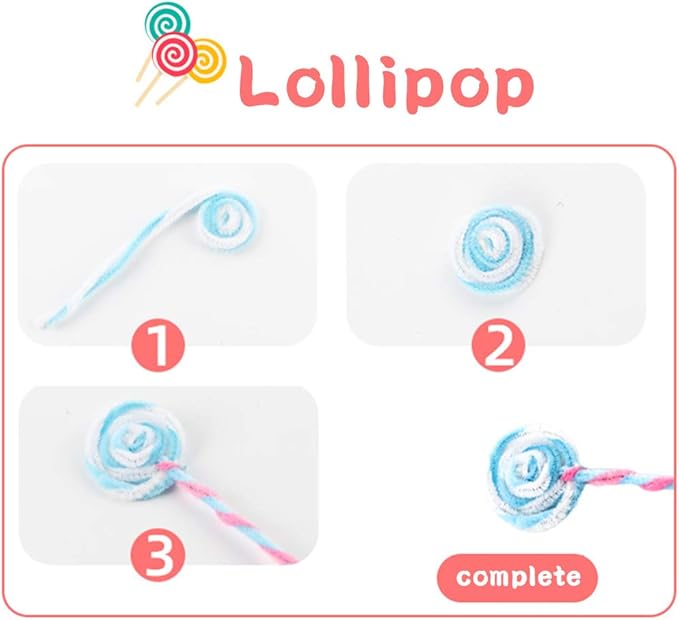 100 Pieces Pipe Cleaners Chenille Stem, Solid Color Pipe Cleaners Set for Pipe Cleaners DIY Arts Crafts Decorations, Chenille Stems Pipe Cleaners (White)