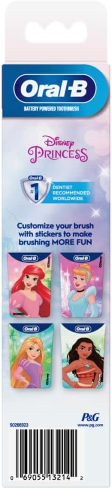 Oral-B Kid's Battery Toothbrush Featuring Disney Princess, for Kids 3+