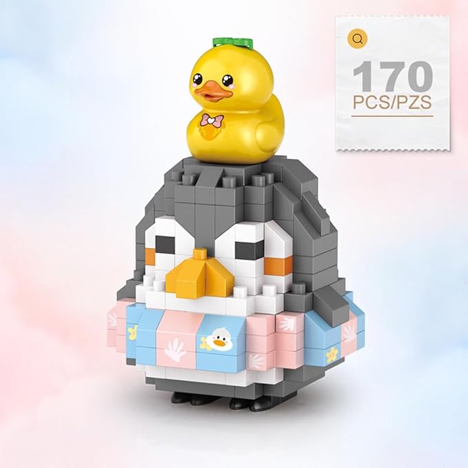 Aetheria Mini Blocks Penguin Building Animal Set 170 Pieces Creative Home Decor Building Toy Bricks for Kids or Adult Advent Calendar 2024