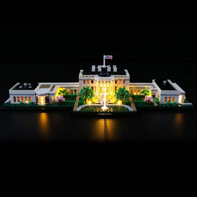BRIKSMAX Led Lighting Kit for Architecture The White House - Compatible with Lego 21054 Building Blocks Model- Not Include The Lego Set