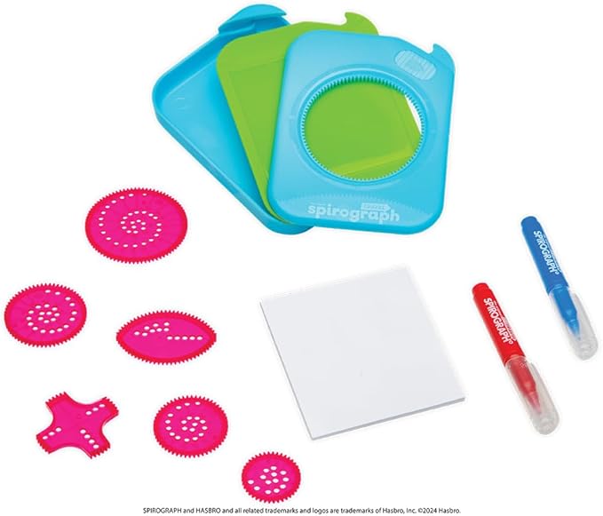 Spirograph Travel – Arts and Crafts, Travel Toys, Kids Toys, Art Supplies, Craft Supplies, Toddler Arts and Crafts, Drawing Art Kit, Toddler Activities, Unleash Your Child Inner Artist, Ages 5+
