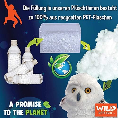 Wild Republic EcoKins Mini Alligator Stuffed Animal 8 inch, Eco Friendly Gifts for Kids, Plush Toy, Handcrafted Using 7 Recycled Plastic Water Bottles (24801)