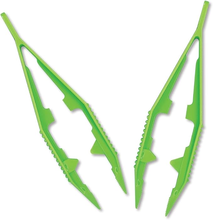 Perler Beads Fuse Beads for Crafts, 6000pcs, Black & Beads Bead Tweezer Tools, 2 pc 4.25 Inch