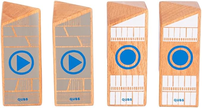 Cody Block Record & Play Expansion Set, Educational Wooden Building Blocks and Car STEM Toys for Preschool Kids Ages 7+