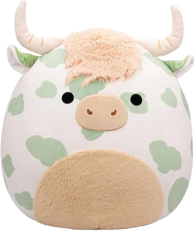 Squishmallows 8" Officially Licensed Kellytoy Fall Squad Plush - Collectible Soft & Squishy Stuffed Animal Toy - Add to Your Squad - Gift for Kids, Girls & Boys - 8 Inch (Celestino Cow)