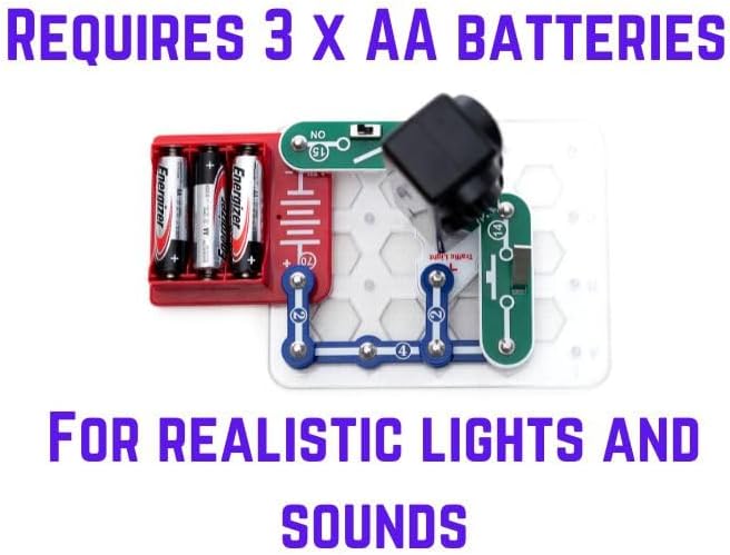 Traffic Light Toy for Kids Circuit Toy - Easy to Build STEM Kit for Kids Aged 3+. with Flashing Lights & Realistic Sounds, Perfect Educational Gift