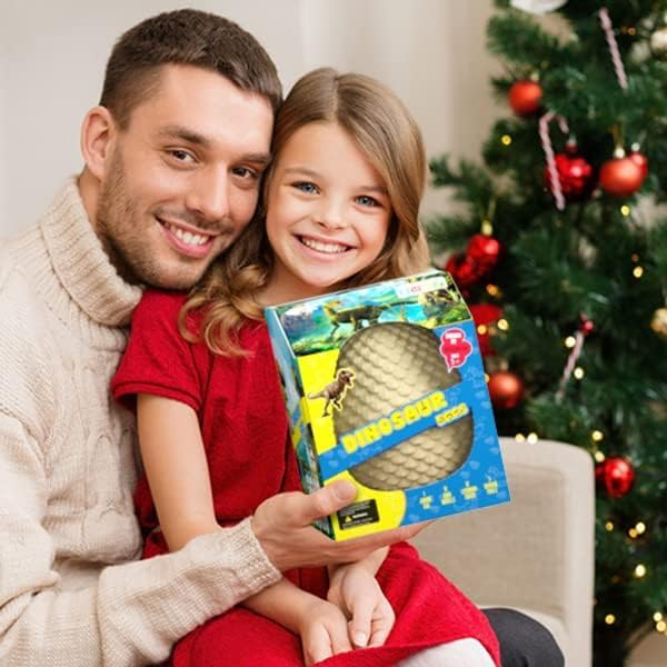 EARTH'SCODE Jumbo Dino Egg Excavation Dig Kit, Archeology Educational Science STEM Toy, Crafts Gift for Kids