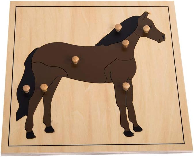 MEYOR Montessori Horse Puzzle for Early Preschool Learning Toy