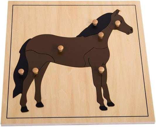 MEYOR Montessori Horse Puzzle for Early Preschool Learning Toy