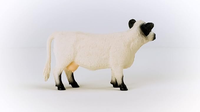 Schleich Farm World Realistic Galloway Cow Figurine - Highly Detailed and Durable Farm Animal Toy, Fun and Educational Play for Boys and Girls, Gift for Kids Ages 3+