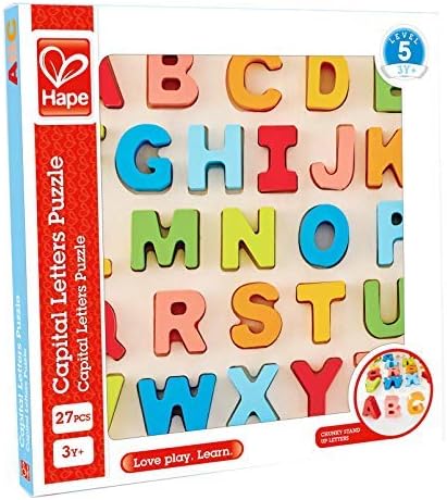 Hape Alphabet Blocks Wooden Learning Puzzle
