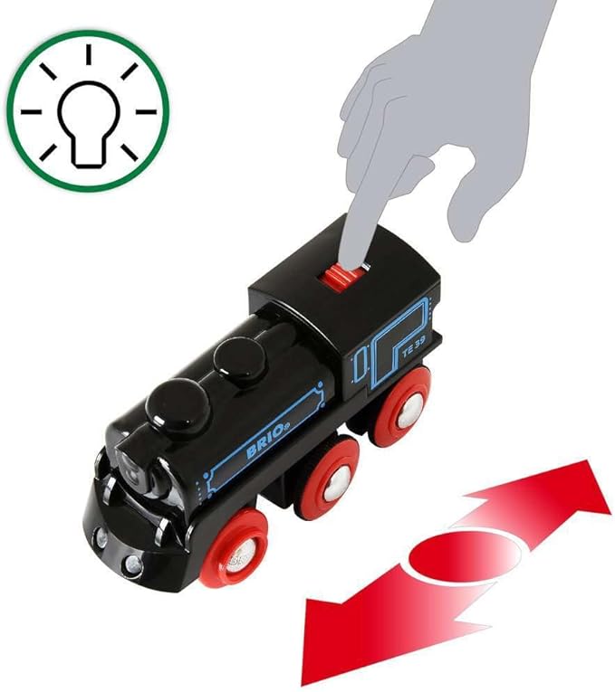 BRIO World - 33599 Rechargeable Engine | Battery-Powered Toy Train for Kids Aged 3+