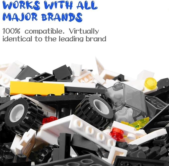 825pc Military Aircraft Carrier Fleet Construction Toy - 8-in-1 Naval Battleship Models with Navy Vehicles, Jets & More - Compatible with Lego Bricks - Storage Case Included