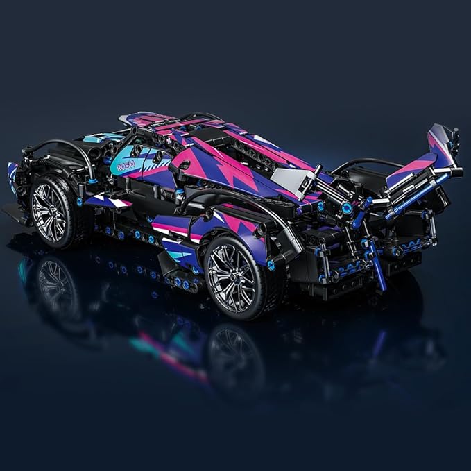 Mesiondy Sports Car Building Blocks Toys Boys,1:14 MOC Building Set Raceing Car Model,Construction Toy for Adults,Cars for Boys Age 6 7 8 9 Years Kids