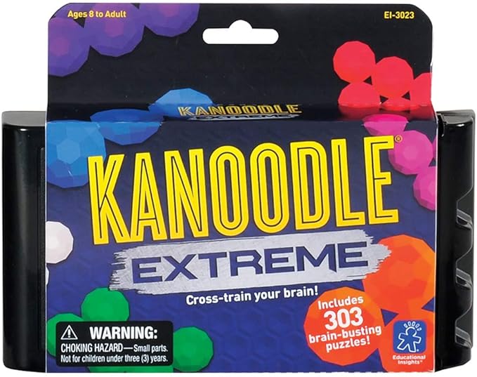 Educational Insights Kanoodle Extreme Puzzle Game, Brain Teaser Puzzle Challenge Game, Travel Games, Gift for Ages 8+