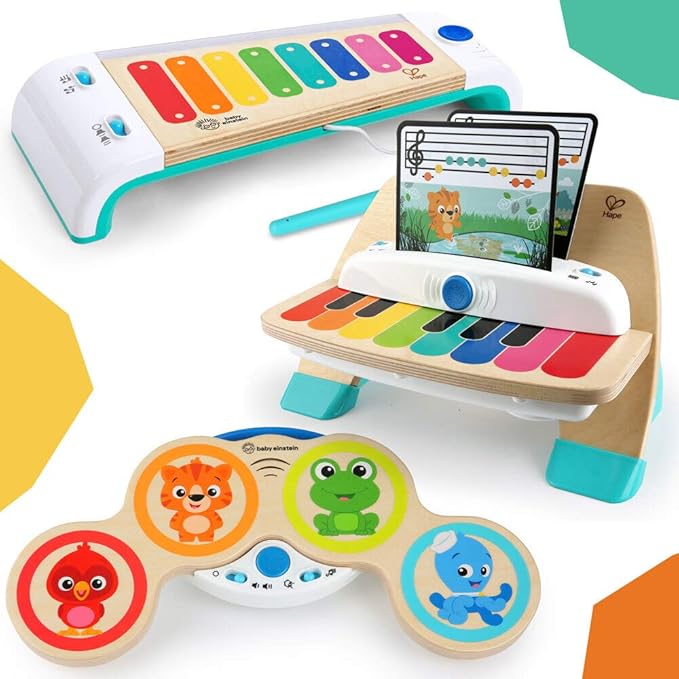 Baby Einstein Magic Touch Xylophone Wooden Musical Toy with Lights, Ages 12 Months +