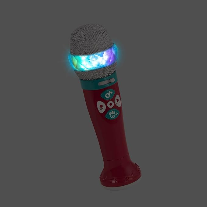 Battat – Toy Karaoke Mic – Light – Up & Voicechanging Microphone – Record & Playback – Sing – Along with Bluetooth – 3+ Years– Musical Light Show Microphone