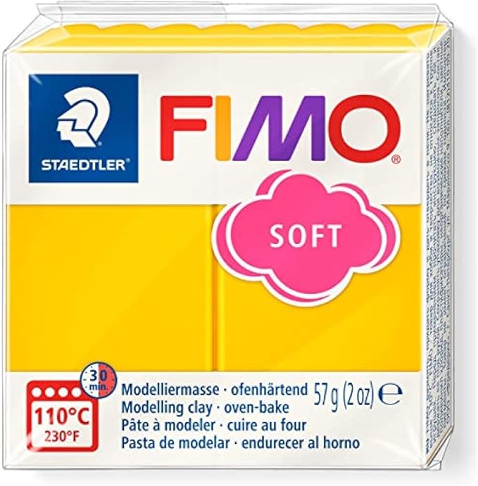 Staedtler FIMO Soft Polymer Clay - -Oven Bake Clay for Jewelry, Sculpting, Crafting, Sunflower 8020-16 57 g
