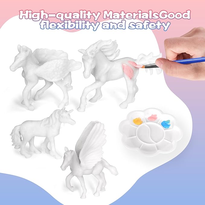 Unicorns Painting Kit Pack 8 for Girls Unicorn Party Favors, Birthday Party Favors, Art & Crafts Activity, Great for Easter Basket Stuffers