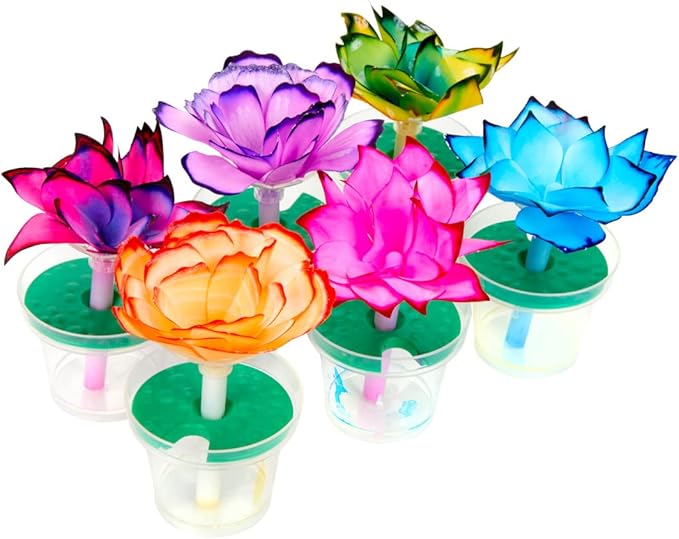Crayola Paper Flower Science Kit, Color Changing Flowers, Gift for Kids Ages 7, 8, 9, 10