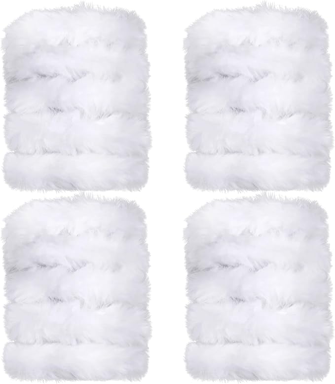 TOAOB 4pcs Thick Pipe Cleaners White Large Chenille Stems for Crafts Long 39 Inch Fuzzy Sticks Craft Supplies for DIY Art Craft Projects Home Decorations