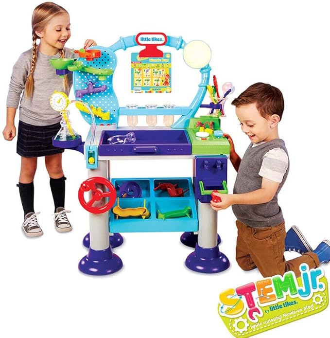 Little Tikes STEM Jr. Wonder Lab Toy with Experiments for kids Multicolor, 28.00 L x 16.00 W x 33.50 H Inches