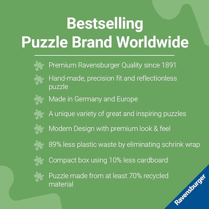 Ravensburger Disney Vacation Mickey & Minnie 1000 Piece Jigsaw Puzzle for Adults - 12000498 - Handcrafted Tooling, Made in Germany, Every Piece Fits Together Perfectly