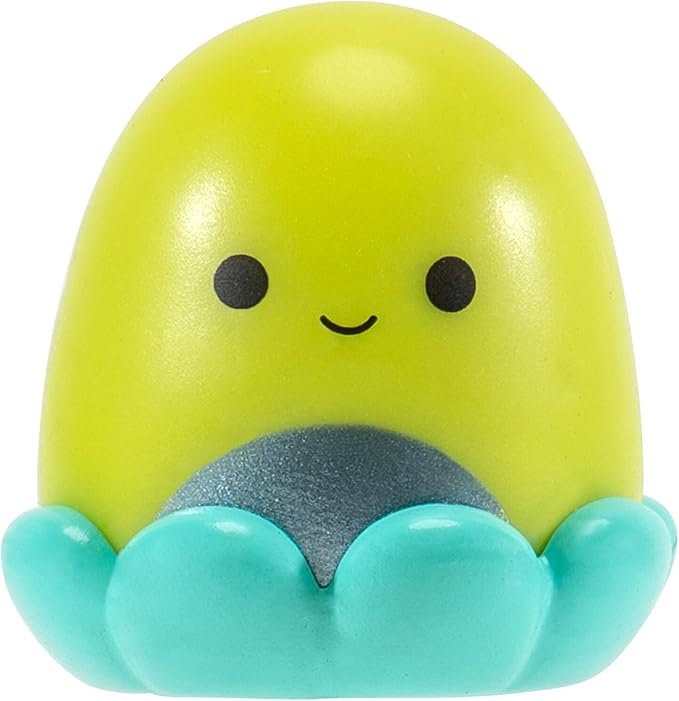 Squish-a-longs 8 Pack - 1” Mini-Squish with 2 Accessories, 1 Ring, and a Collector’s Guide - Collect, Trade, & Play