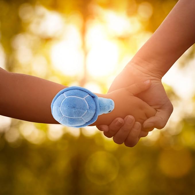 Kisangel Plush Ring Animal Slap Bracelets Huggers Bracelets for Kids Plush Animal Slap Bracelets Toys for Babies Snap Wristbands Sea Turtle Stuffed Animal Pp Cotton Play Halloween Lovers