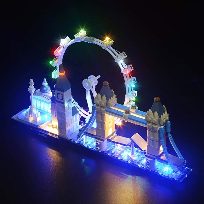 BRIKSMAX Led Lighting Kit for Architecture London Skyline Set-Compatible with Lego 21034 Building Blocks Model- Not Include The Lego Set