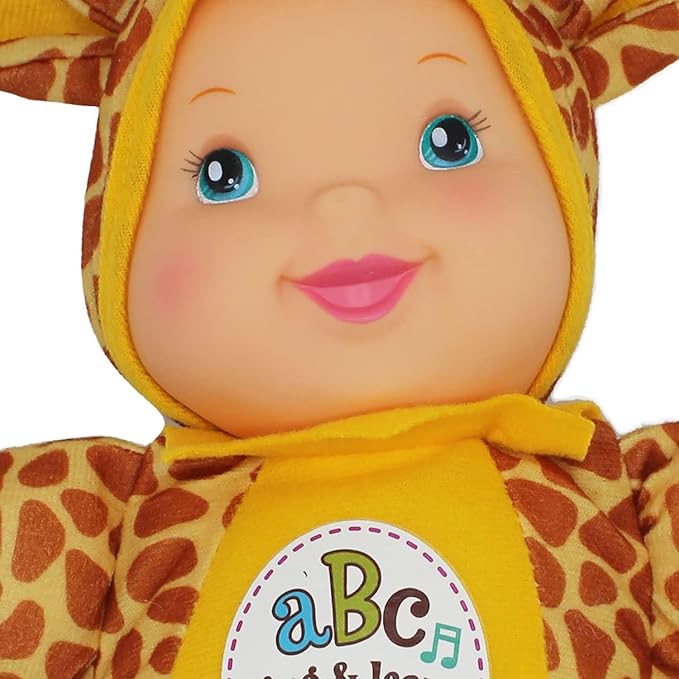 Baby's First Sing & Learn Giraffe Soft & Cuddly Singing Musical Doll, Teaches ABC's & Numbers
