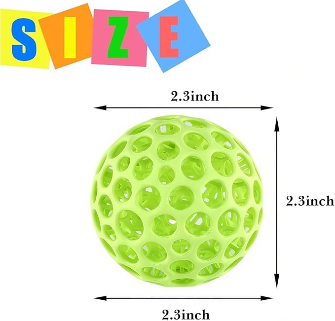 3D Printed Fidget Toys Stress Ball for Adults, Grip Strength Trainer, Squishy Hand Therapy Ball, Bouncing Toy for Anxiety Relief, Classroom & Office Gifts