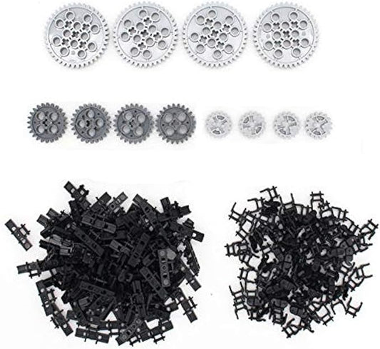 Building Blocks Parts Tank Track Wheels Treads Chain Links Motorcycle Car Accessories Toys for 6-12 Years Old Boys Girls Kids Gift (212 Pcs Tank Track)