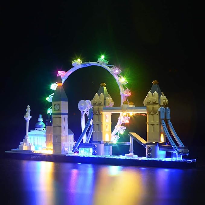 BRIKSMAX Led Lighting Kit for Architecture London Skyline Set-Compatible with Lego 21034 Building Blocks Model- Not Include The Lego Set