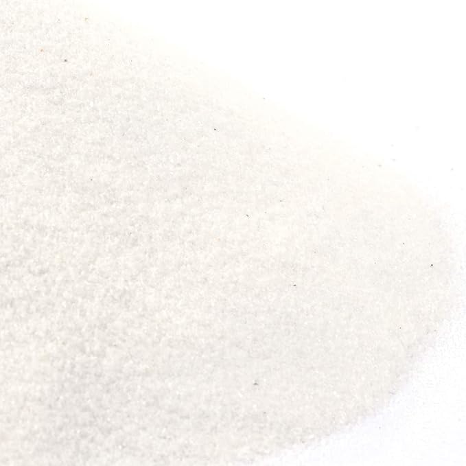 Shiny Stone Colorful Sand,Rainbow Sand,Art Sand,Colored Sand,Craft Sand,Decorative Wedding Vibrant Sand, 250g/0.55lbs/8.81oz for Kids Creativity Wedding Succulent Terrarium Vase (White)