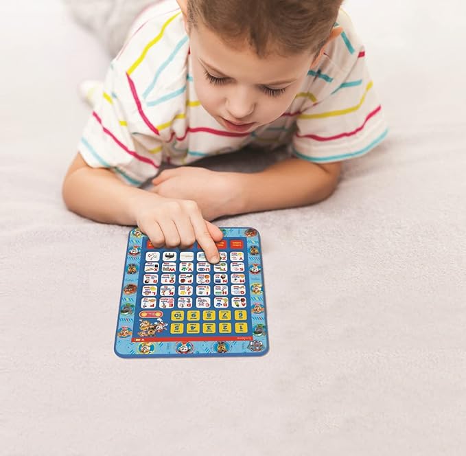 LEXiBOOK, Paw Patrol, Educational Bilingual English/Spanish Interactive Learning Tablet, Toy to Learn Alphabet, Letters, Numbers, Words, Spelling and Music, Blue, JCPAD002PAi2