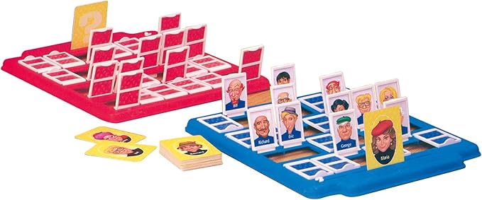 Guess Who? Board Game with Classic Characters by Winning Moves Games USA, Classic Children's Mystery Board Game of Deduction for 2 Players, Ages 6+ (1191)
