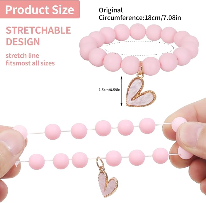Vefungyan Bead Bracelets for kids and Charms Set for Boys Girls Halloween Goodie Bag Fillers